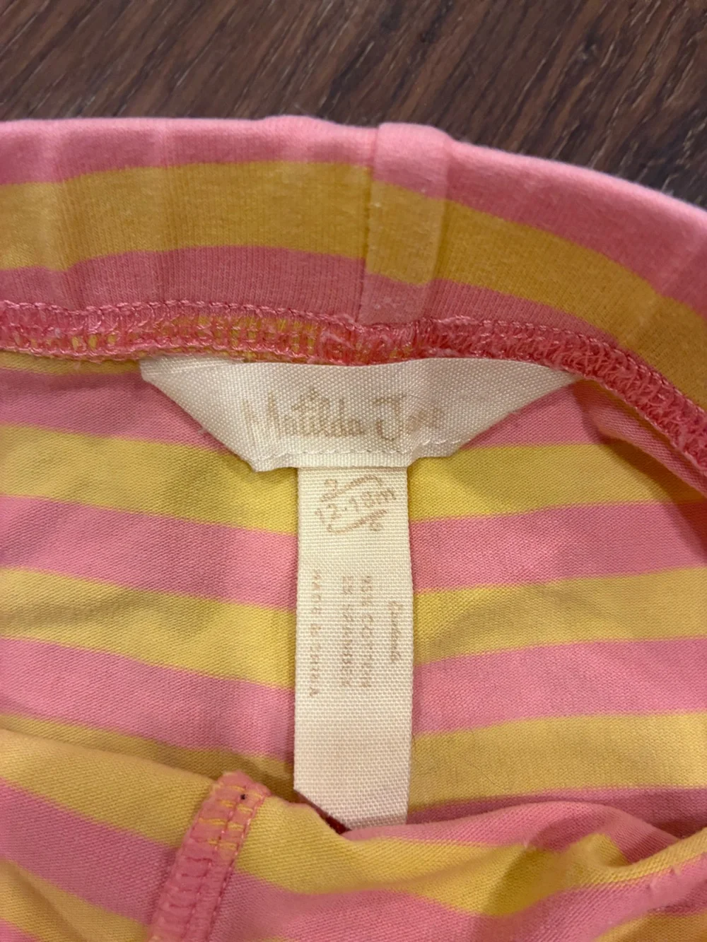 Matilda Jane Busy Bee The Adventure Begins Leggings Pink Stripe Bottoms 12-18m
